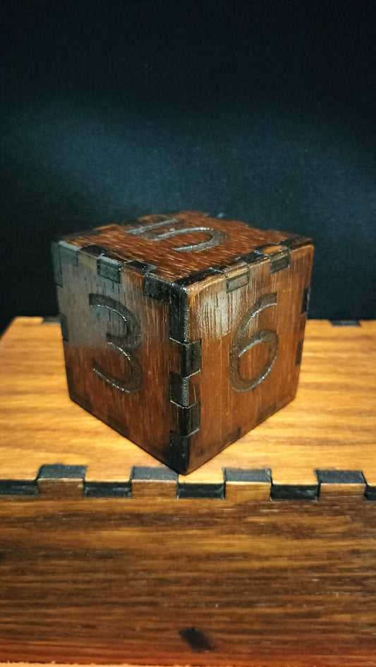 Hand Made timber die: D6
