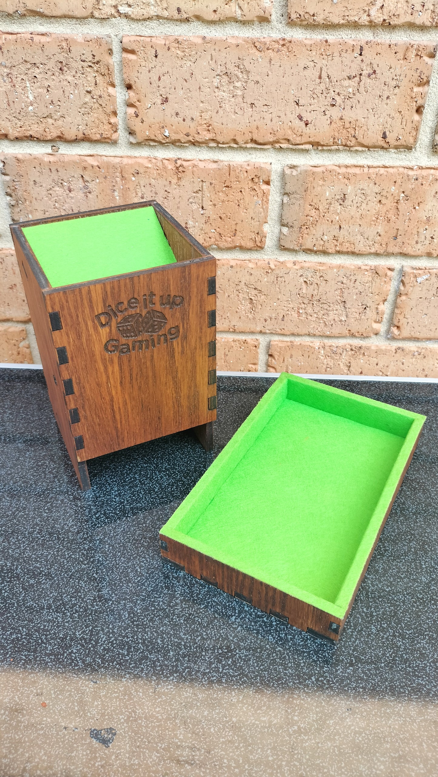 Wooden Dice Towers large 2nds. Two colours to choose from.