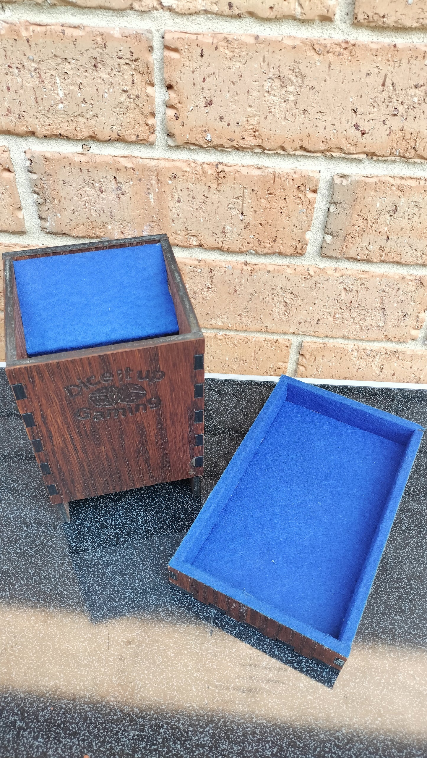 Wooden Dice Towers large 2nds. Two colours to choose from.