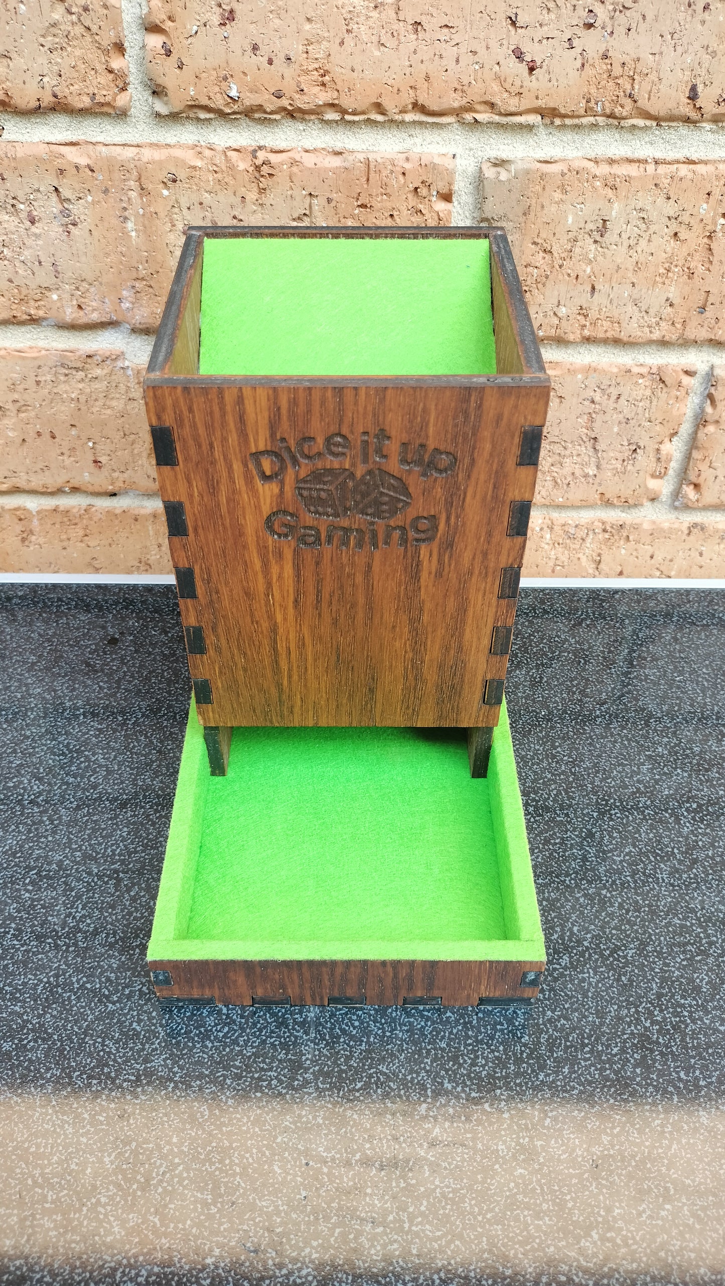 Wooden Dice Towers large 2nds. Two colours to choose from.