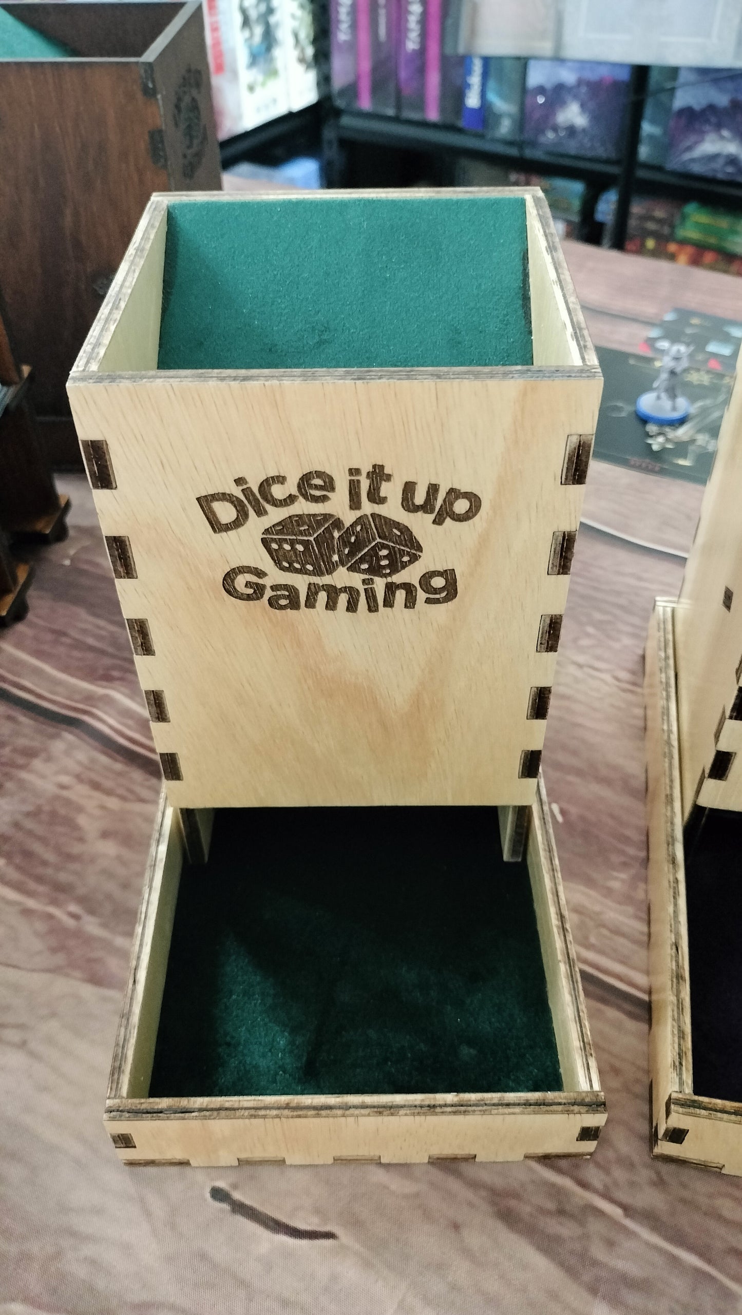 Wooden large Dice Tower; Hand made by Dice it up Gaming