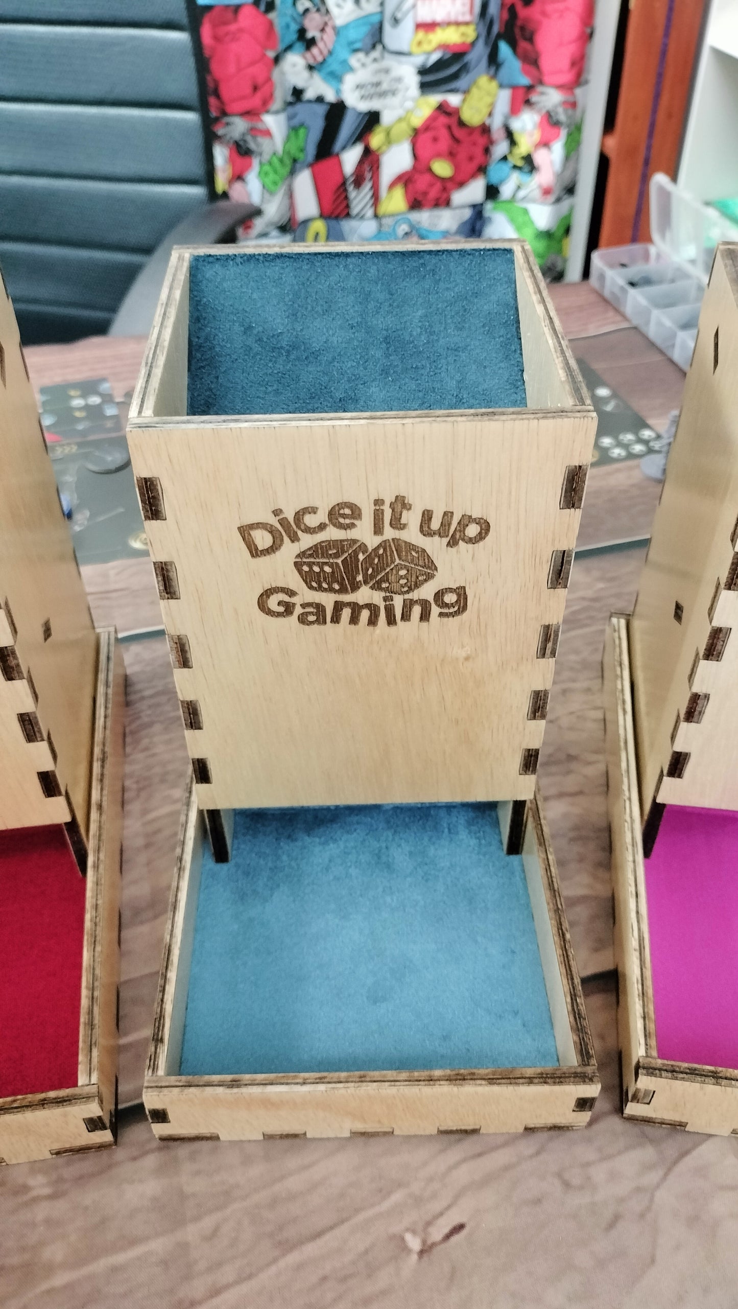 Wooden large Dice Tower; Hand made by Dice it up Gaming