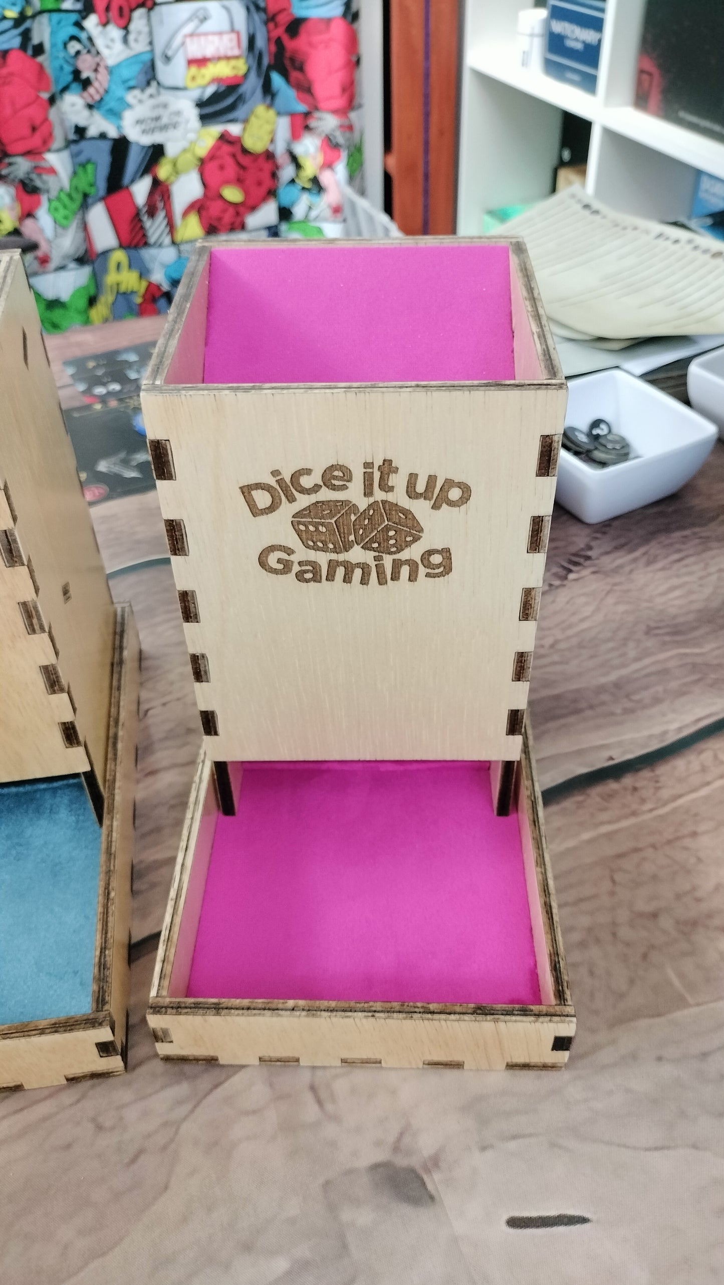 Wooden large Dice Tower; Hand made by Dice it up Gaming